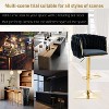 Black Vintage Bar Stools Set of 2, Bar Height Dining Chairs - 4 of 4