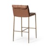 Maven Lane Gerard Metal Bar Stool with Faux Leather 29" Seat - 3 of 4