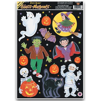 Beistle 12" x 17" Halloween Character Clings; 84/Pack 01129