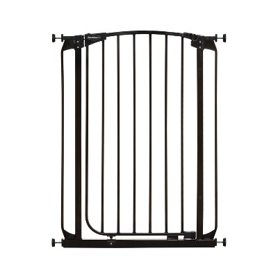 Bindaboo B1122 Zoe 28 to 32 Inch Extra Tall Auto-Close Wall to Wall Baby and Pet Safety Gate for Doors, Stairs, and Hallways, Black