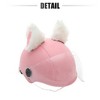 Unique Bargains Cat Ears Shape for Helmet Decor Accessory White Pink 1 Pair - 3 of 4
