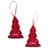 The Lakeside Collection Sets of 2 Plush Tree Ornaments - 2 of 2