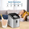 Portable Ice Maker Countertop ¨C 33 lbs/24H Nugget Ice Machine with Chewable Ice, Self-Cleaning, Stainless Steel - 2 of 4