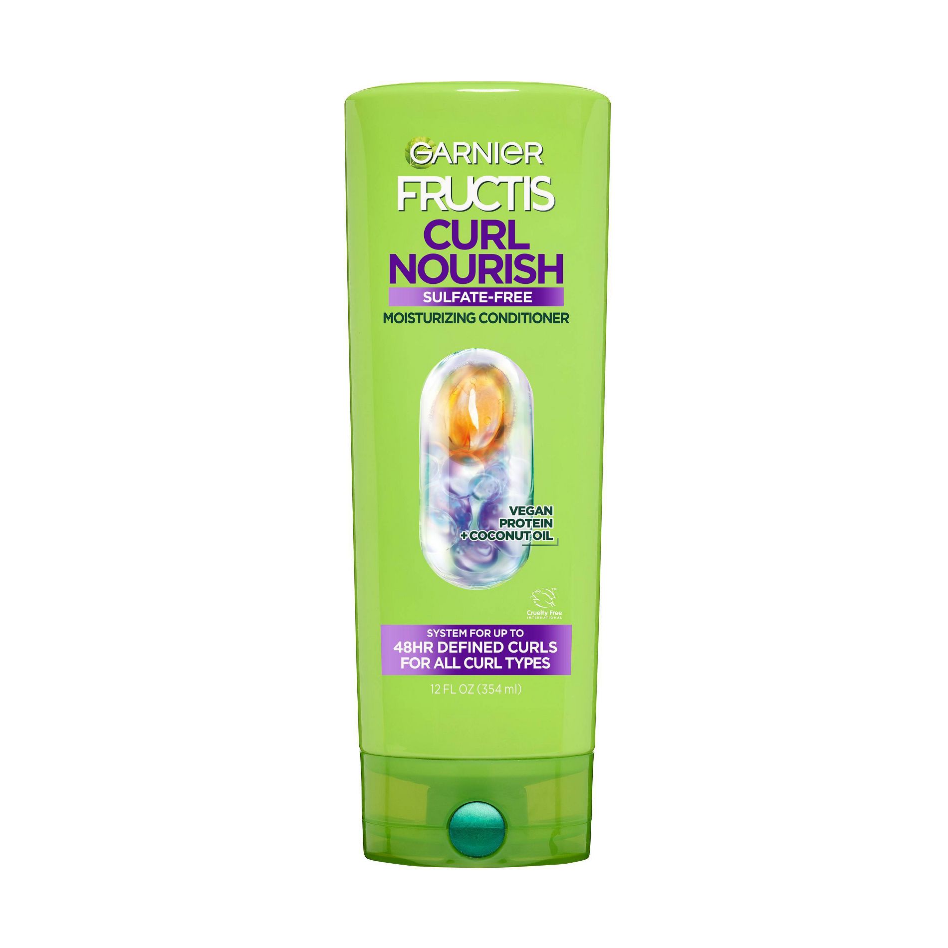 Garnier Fructis Curl Nourish Paraben- Free Infused with Coconut Oil & Glycerin For Dry Hair, Cream, Daily Use
