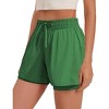 Pinspark womens High Waisted Quick Dry Gym Shorts with Pocket - 3 of 4