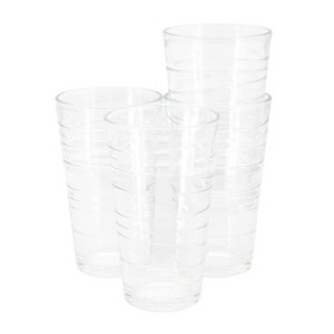Gibson Home 4 Piece Swirl Glass Tumbler Set - 1 of 4