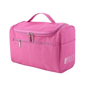 Unique Bargains Travel Toiletry Wash Makeup Cosmetic Organizer Water Resistant Storage Bag Hanging - 1 of 4