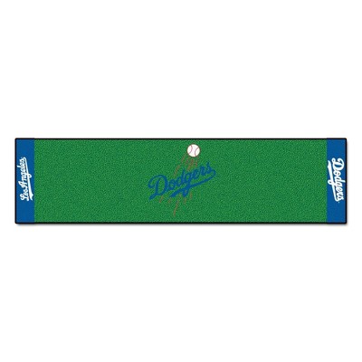 MLB Los Angeles Dodgers Ball 1.5'x6' Putting Mat - Green