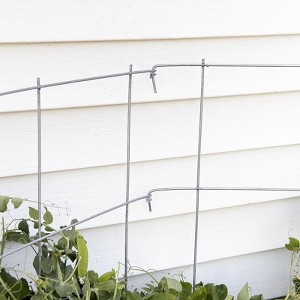 Pea Fence Straw Bale Garden Expandable Galvanized Steel 40-80 inch High Set of 2 - 1 of 3