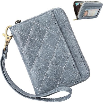BEAFUP Wallet for Women,PU Leather Small Wallet,Credit Card Holder Wallet with Wristlet and RFID Blocking,Applies to Gift