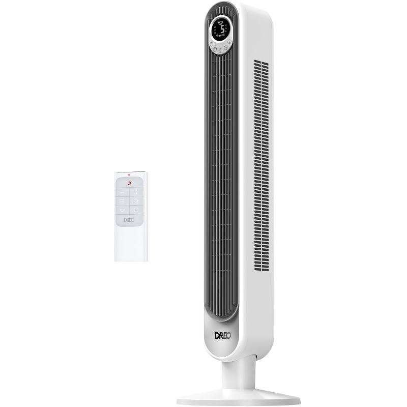 Dreo 42&#34; Cruiser Pro T1 Oscillating Bladeless Remote Tower Fan White, 1 of 12