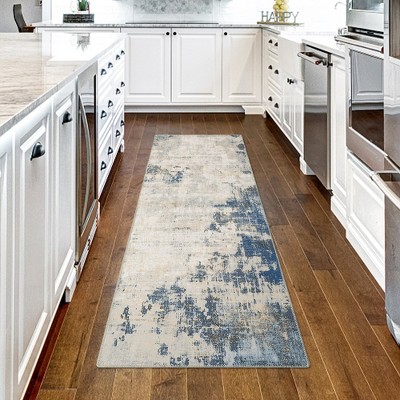 WhizMax Area Rug Abstract Rug Distressed Mat Throw Floor Carpet for Bedroom Living Room