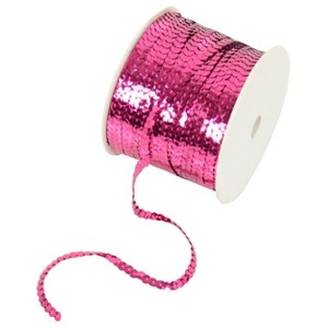 Alilang Flat Sequin Strip, 6mm String Metallic Sequin Strand, Paillette Metallic Sequin Trim Sewing DTY Craft Embellishment, 100 Yards - 1 of 4