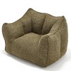 NicBex Chenille Fabric Bean Bag Chair with High-Resilience Foam,Lazy Sofa Chair with Handle Design and Armrest,Lounge Chair for Living Room - 2 of 4