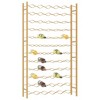 vidaXL Gold Metal Wine Rack - Modern, Durable, and Freestanding Style, Stores Up to 72 Wine Bottles - Ideal for Kitchen, Pantry, or Bar Area - 3 of 4