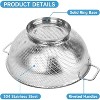 Colander for Kitchen, 3QT, Stainless Steel Colander Strainer with Handle for Fruits Vegetables Cooking Food, Dishwasher Safe - 3 of 4
