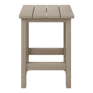 WestinTrends Malibu Kids Outdoor Patio Furniture HDPE Adirondack Square Side Table - 1 of 4