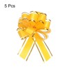Unique Bargains Christmas Wedding Car Basket Gift Wrapping Big Pull Bow 5 Pcs - 3 of 4