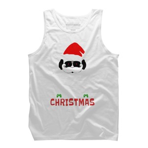Men's Design By Humans This Is My Christmas Pajama Shirt Gamer Video Game Santa By TELO213 Tank Top - 1 of 3
