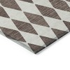 Brown Geometric Washable Indoor Outdoor Area Rug - 4 of 4