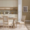 Dining Chair Set of 2 French Country with Square Back & Carved Solid Wood Frame for Dining Room Living Room Kitchen-Baofuwish - 2 of 4
