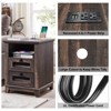 OKD 18'' Nightstand with Charging Station & 2 Drawers, Square End Table - 4 of 4