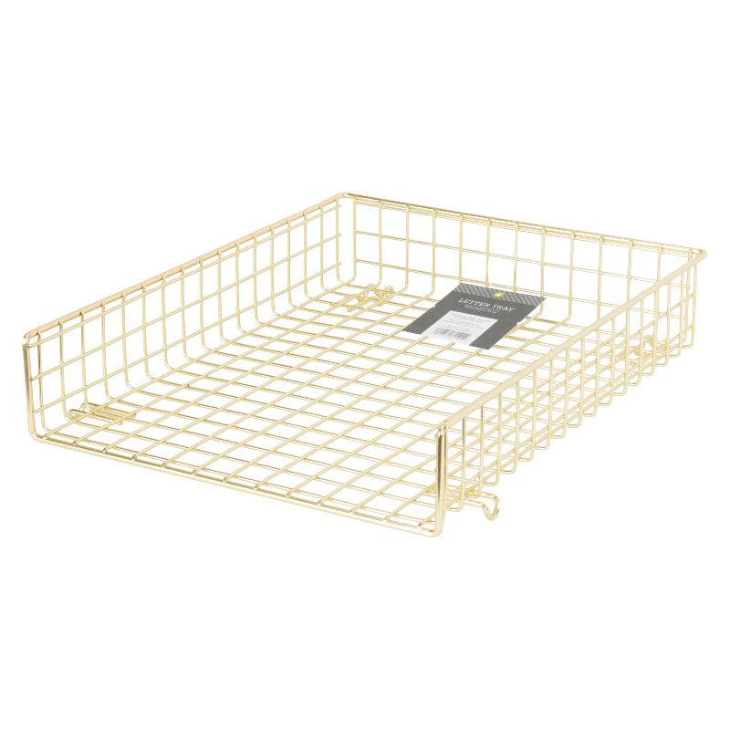 Grid Wire Letter Tray Gold - Threshold&#8482;, 3 of 6
