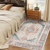 HOMCOM Area Rug, Vintage Machine Washable Rug, Non-Slip Floor Carpet for Living Room, Bedroom, Dining Room, Home Office - 3 of 4