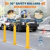 Safety Bollard, 4.5 Inch Diameter Steel Pipe Safety Bollard Post, Yellow Steel Bollard, Steel Safety , Perfect for Traffic-Sensitive Area - 4 of 4
