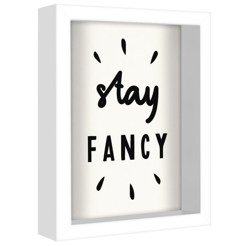 Americanflat Minimalist Motivational Stay Fancy' By Motivated Type Shadow Box Framed Wall Art Home Decor, 3 of 10