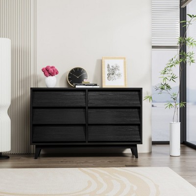 LOVMOR 6 Drawer Double Dresser
