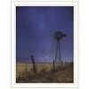 HomeRoots Starlit Night White Framed Print Wall Art - 4 of 4