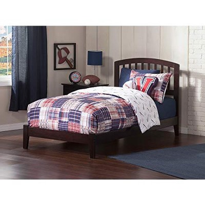 AFI Furnishings Richmond Twin Extra Long Traditional Bed with Open Footboard and Turbo Charger in Espresso
