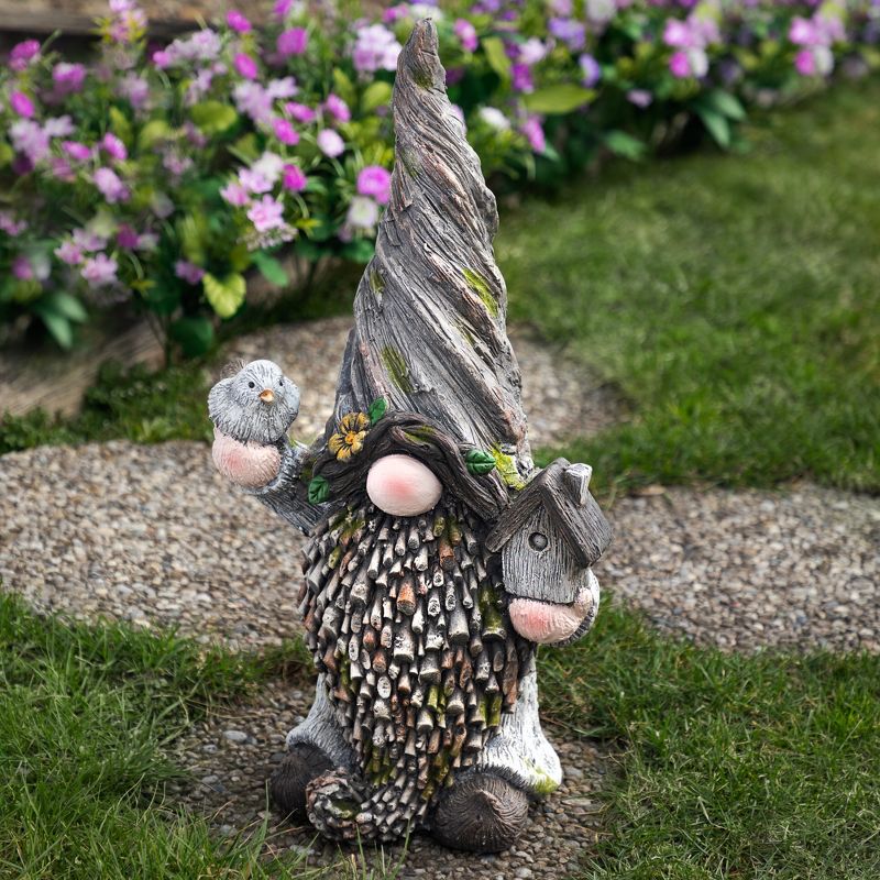 Northlight Gnome with Bird House Outdoor Garden Statue - 26.25", 2 of 10