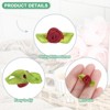 Unique Bargains Mini Ribbon Roses Fabric for Crafts Wedding 200 Pcs - 2 of 4