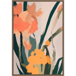 Amanti Art Flower Petals Abstract by Melloi Art Prints Canvas Wall Art Print Framed 16 x 23-in. - 1 of 4
