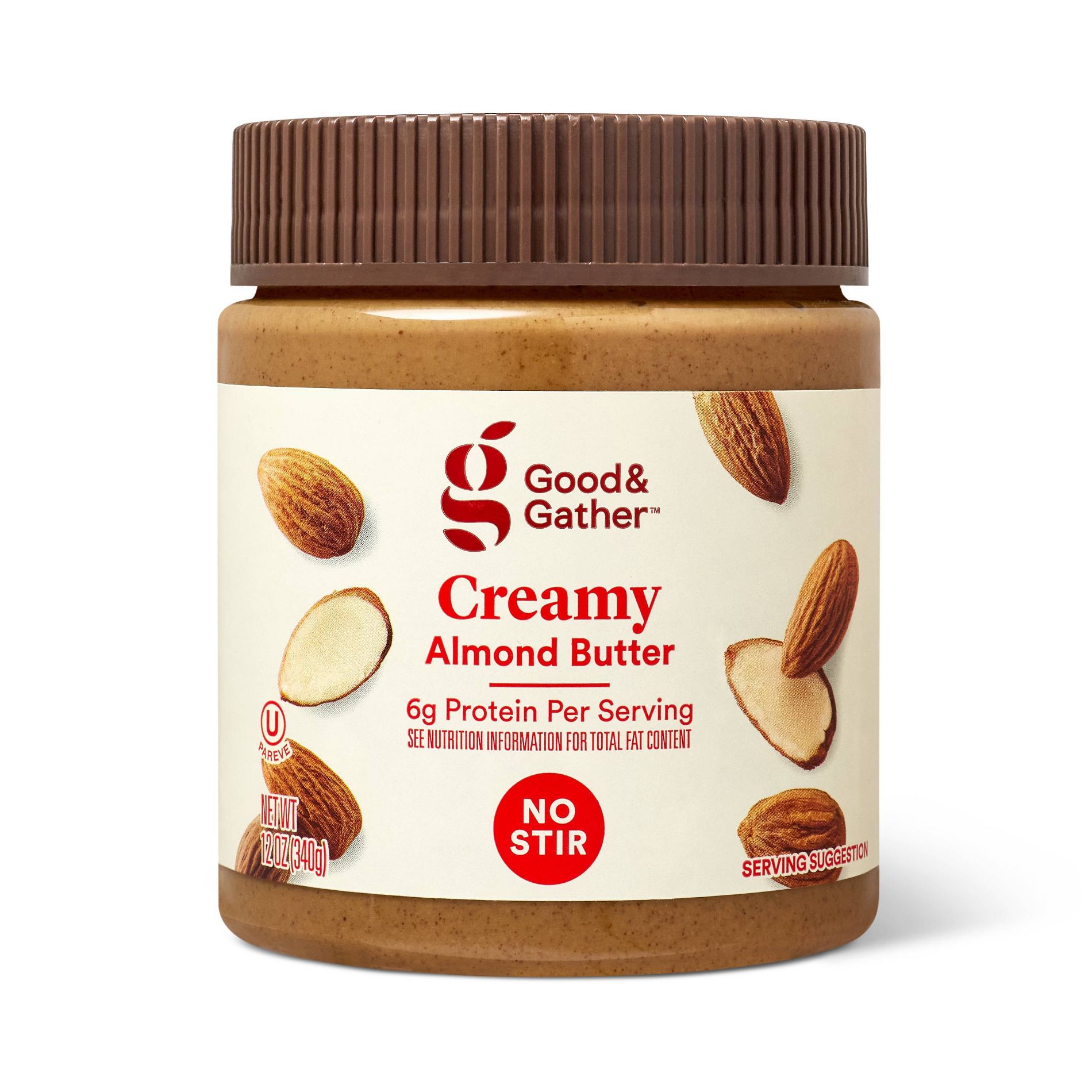 No Stir Creamy Almond Butter - 12oz - Good & Gather™