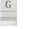 SKL Home By Saturday Knight Ltd Casual Monogram Hand Towel Set G - 2-Count - 16" X 26", White - 2 of 3