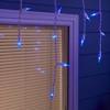 GE StayBright 150 LED Constant Blue Christmas Icicle-Style Lights 16.2-feet - 2 of 4