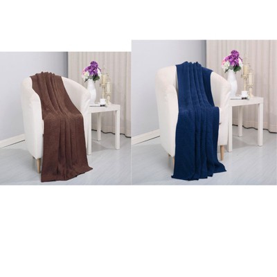 Pietra Luxurious and Soft Acrylic Throw Blanket 50 x 60