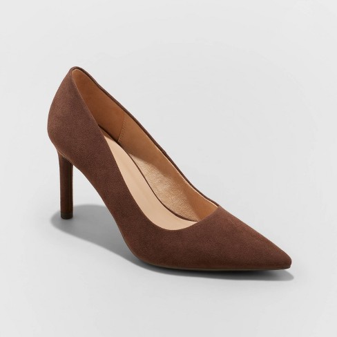 Chocolate brown hotsell pumps shoes