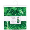 Touched by Nature Baby Organic Cotton Swaddle Blanket and Headband or Cap, Cabbage, One Size - 2 of 3