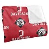 Davidson College Logo Pattern Silky Touch Blanket White 50x60 - 3 of 4