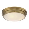 Savoy House Lucerne 3 - Light Flush Mount in  Warm Brass - 4 of 4