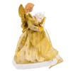 Kurt Adler UL 10-Light 12" Gold Dress Angel Treetop - 3 of 4
