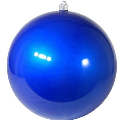 Christmas by Krebs Shiny Candy Blue Shatterproof Christmas Ball Ornament 12" (300mm)