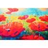 Olivia's Home Painted Poppy Field Doormat – 22" x 32" – Indoor Use Only – Bold Impressionist-Style Floral Entry Mat - 2 of 3