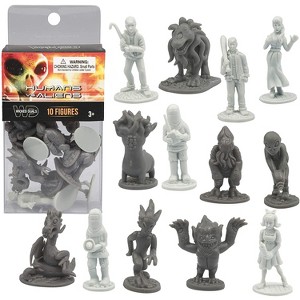 1 pcs Humans Vs Aliens Space Monster Action Figure Toy Playset - Unique Futuristic Sculpts - Great for Party Favors, Decorations, Dioramas, etc - 1 of 3