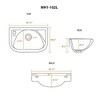 ALFI Isabella Collection Small Wall Mount Basin with Center Drain - 2 of 2