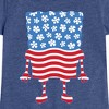 Girls' - SpongeBob SquarePants - Silhouette Stars Stripes Fitted Short Sleeve Graphic T-Shirt - 2 of 4